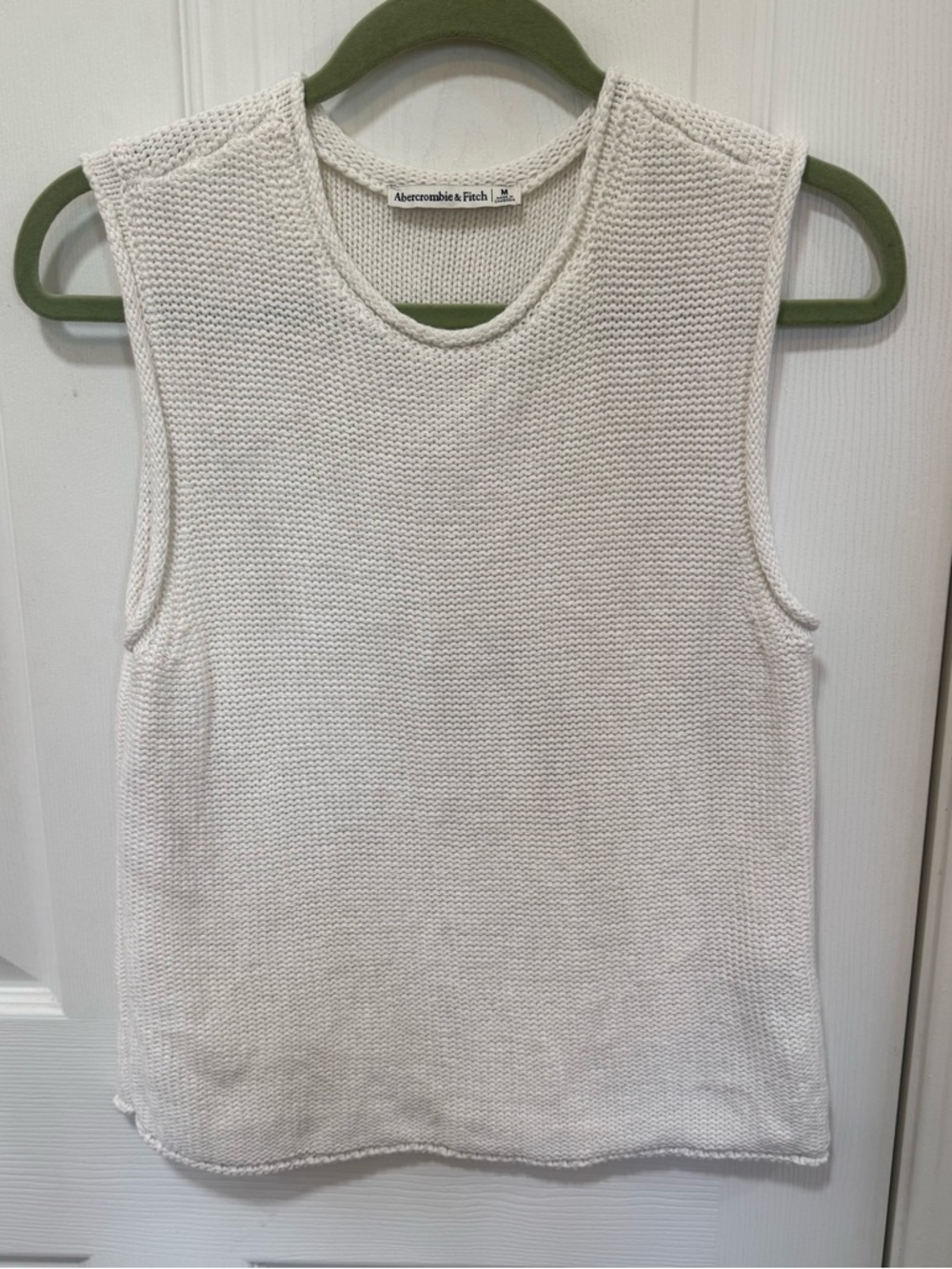 Abercrombie & Fitch Cream Sleeveless Knit Tank - Picture 2 of 4